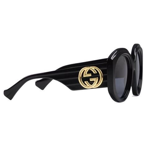 gucci eyewear classic round sunglasses 47|Gucci oversized round sunglasses.